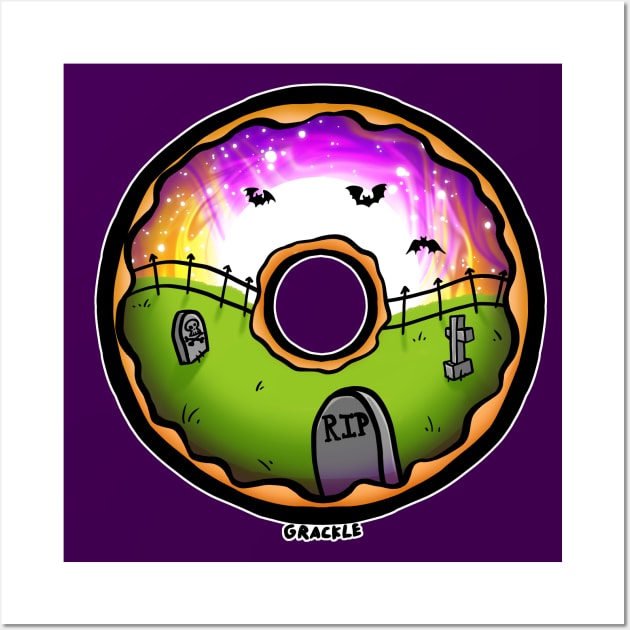 Halloween Doughnut Wall Art by Jan Grackle